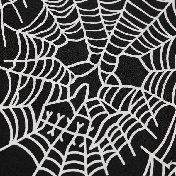 Lurking Class Web Skull Sweat Short - Black