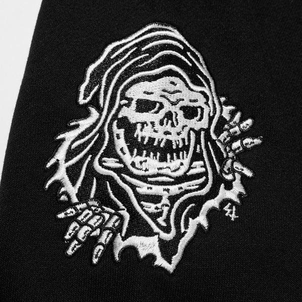 Lurking Class Web Skull Women's Zip Hoodie - Black