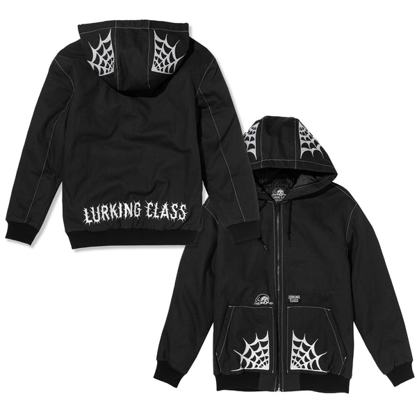 Lurking Class Webs Women's Hooded Jacket - Black