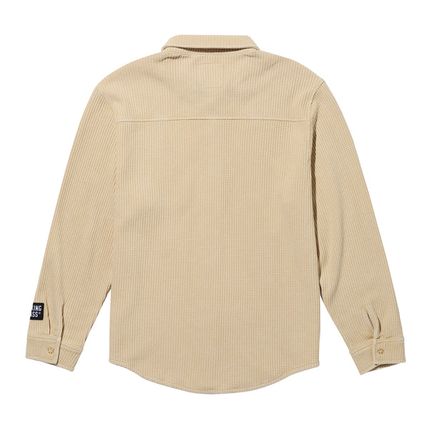 Lurking Class Webs Women's Thermal Button Up - Khaki