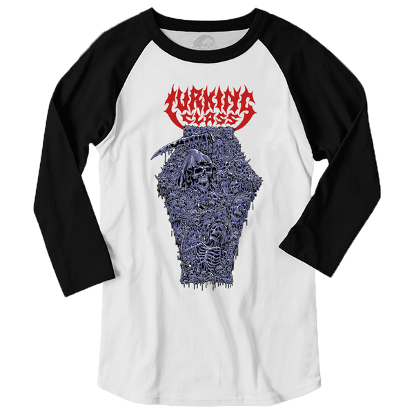 lurking class Madness x Stikker 3/4 Sleeve - Black/White