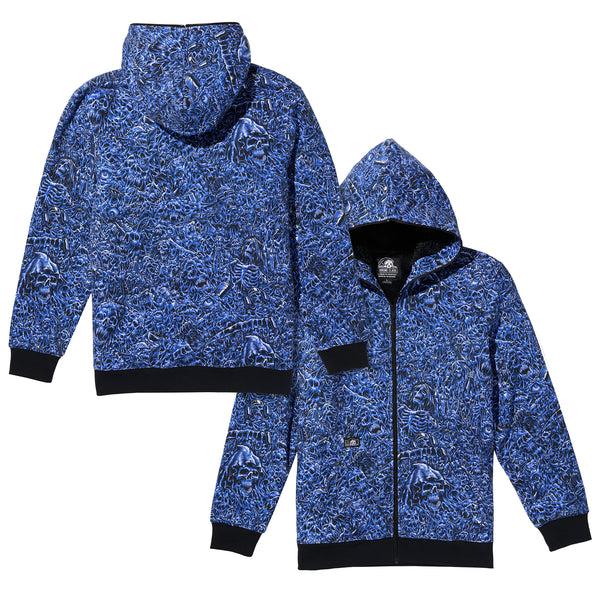 Lurking Class Madness X Stikker Body Bag Hoodie - Black/Blue