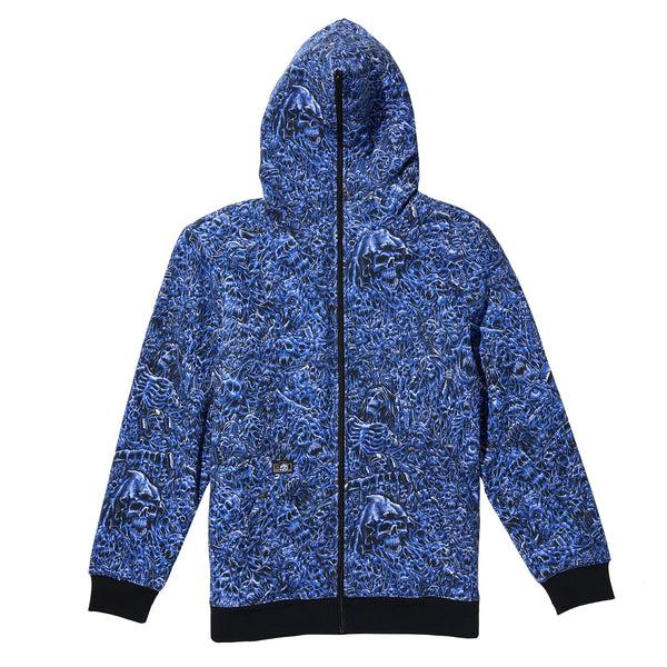 Lurking Class Madness X Stikker Body Bag Hoodie - Black/Blue