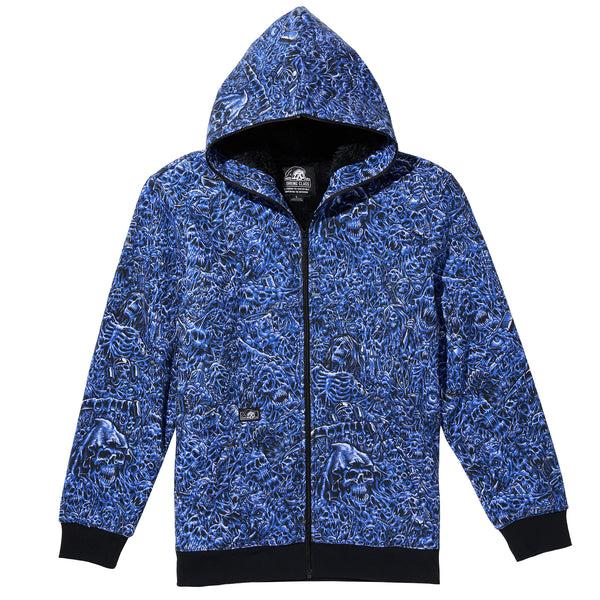 lurking class Madness x Stikker Body Bag Hoodie - Black/Blue