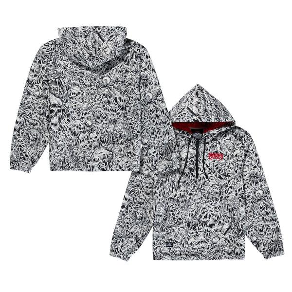 Lurking Class Madness X Stikker Women's Tech Fleece - Black/ White