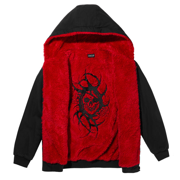 Lurking Class Sin X Kyle Grand Women's Reversible Work Jacket - Black/ Red