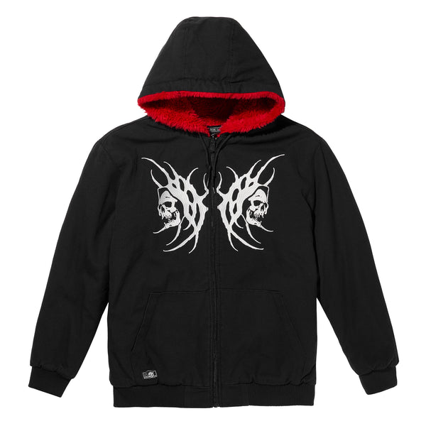lurking class Sin x Kyle Grand Women's Reversible Work Jacket - Black/ Red