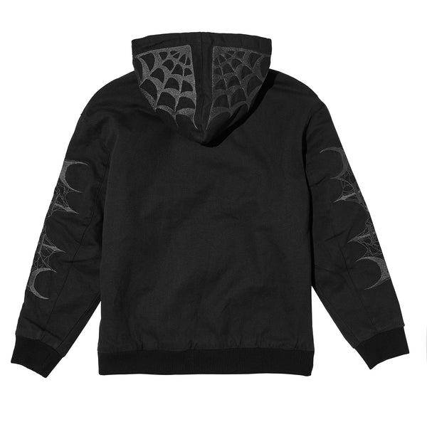 Lurking Class Tomb Women's Hooded Work Jacket - Black