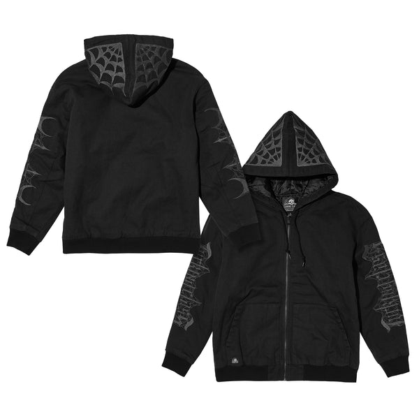 Lurking Class Tomb Women's Hooded Work Jacket - Black