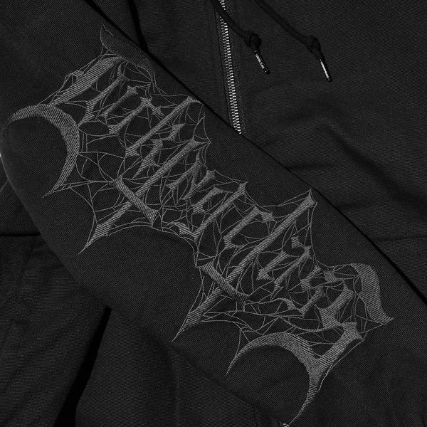 Lurking Class Tomb Women's Hooded Work Jacket - Black