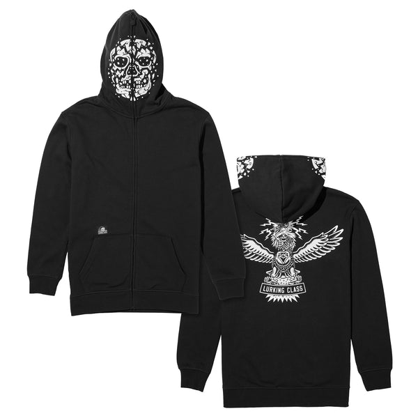 Lurking Class Unchained Women's Body Bag Zip Hoodie - Black