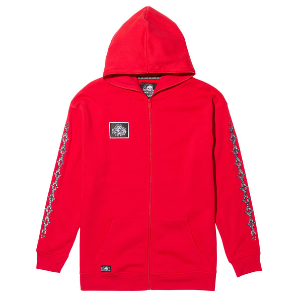 Lurking Class Unchained Women's Patch Zip Hoodie - Red