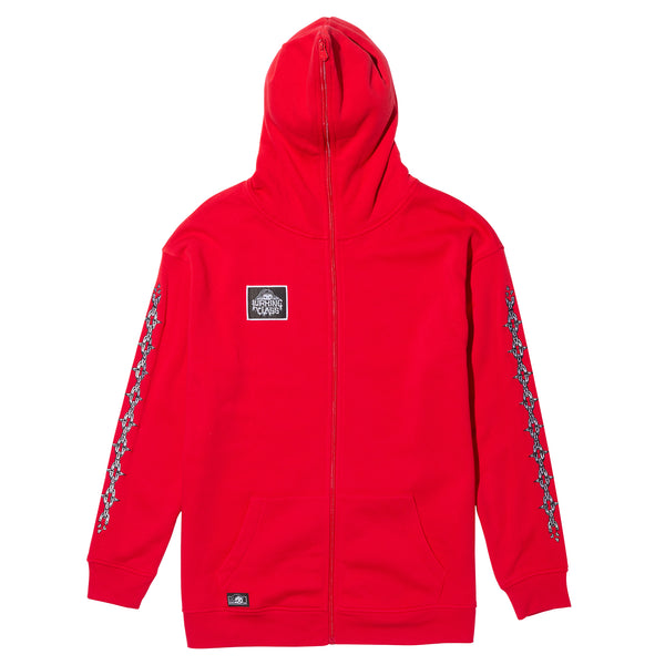 Lurking Class Unchained Women's Patch Zip Hoodie - Red