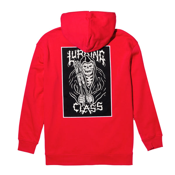 lurking class Unchained Women's Patch Zip Hoodie - Red