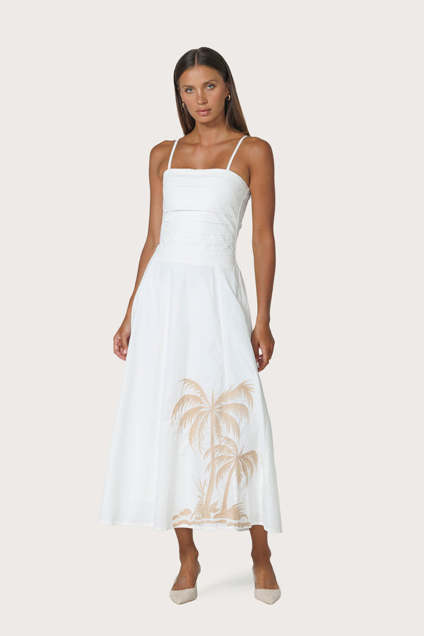 lusana Palma Embroidered Dress