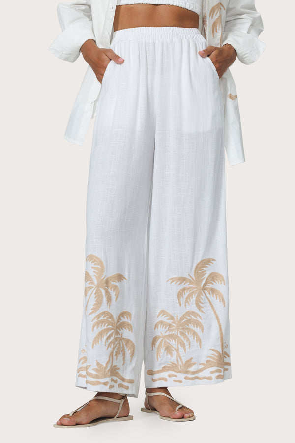 lusana Palma Embroidered Pant