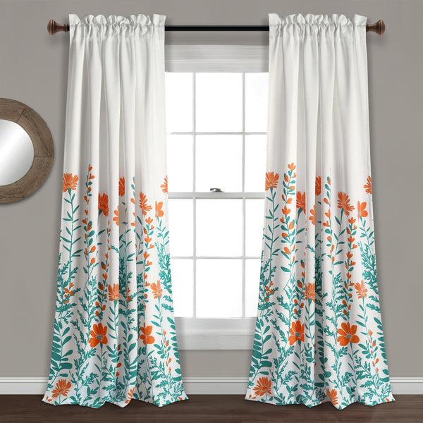 Lush Décor Aprile Light Filtering Window Curtain Set