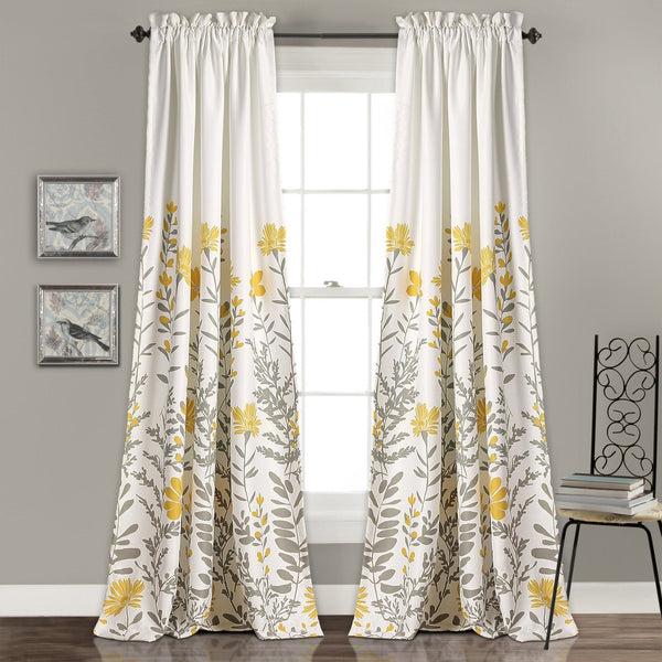 lush décor Aprile Light Filtering Window Curtain Set
