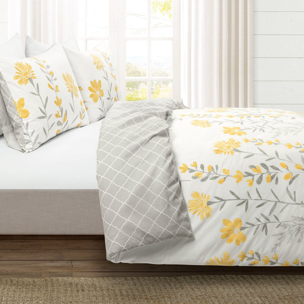 Lush Décor Aprile Reversible Cotton Duvet Cover 3 Piece Set