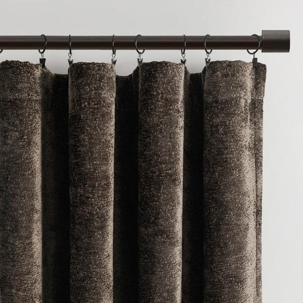 Lush Décor Aspen Luxury Velvet Chenille Window Curtain Panel