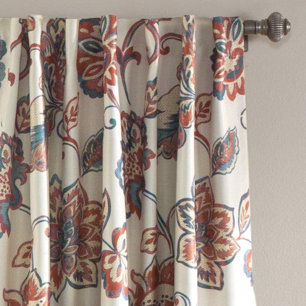 Lush Décor Aster Light Filtering Window Curtain Set
