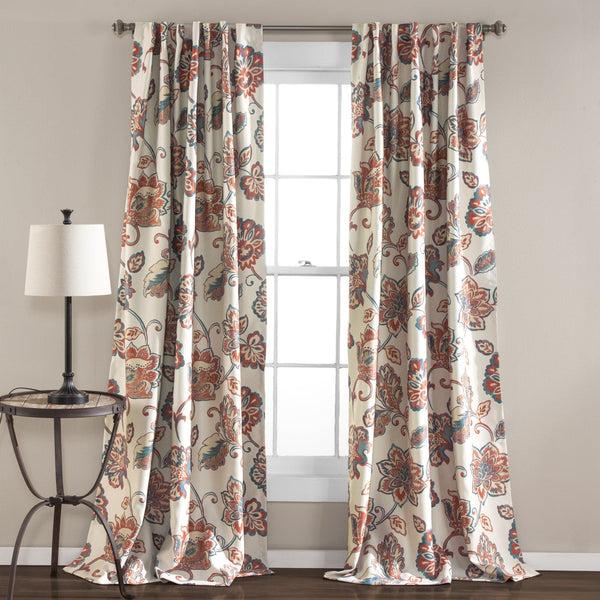 lush décor Aster Light Filtering Window Curtain Set