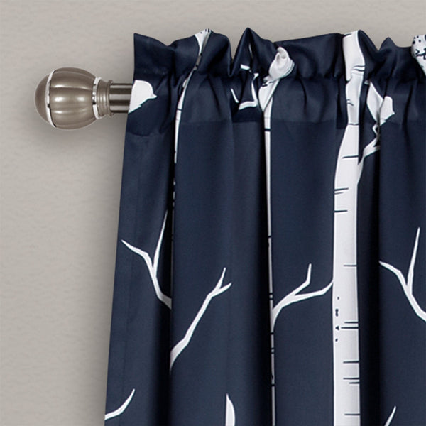 Lush Décor Bird On The Tree Light Filtering Window Curtain Set