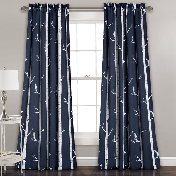lush décor Bird on the Tree Light Filtering Window Curtain Set