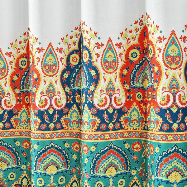 Lush Décor Bohemian Meadow Shower Curtain 14 Piece Complete Set