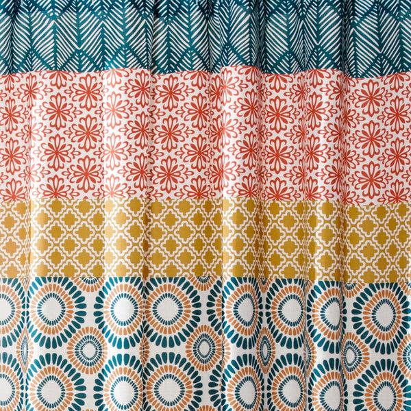 Lush Décor Bohemian Stripe Window Curtain Panel Set