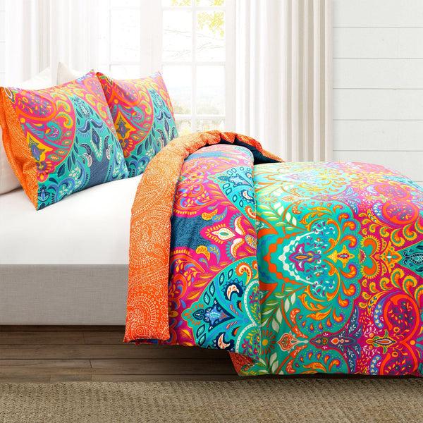 Lush Décor Boho Chic Cotton Duvet Cover 3 Piece Set