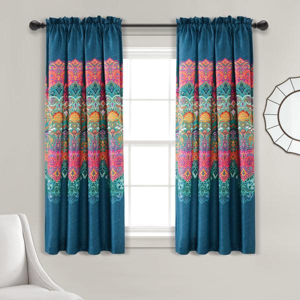 Lush Décor Boho Chic Light Filtering Window Curtain Panel Set