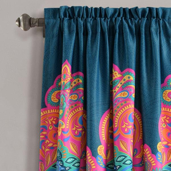 Lush Décor Boho Chic Light Filtering Window Curtain Panel Set