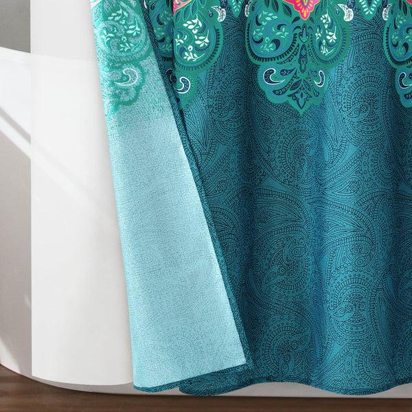 Lush Décor Boho Chic Shower Curtain 14 Piece Complete Set