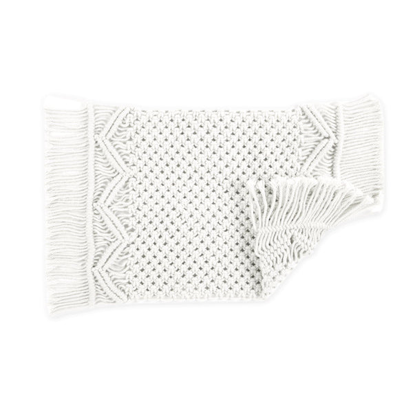 Lush Décor Boho Macrame Indoor/Outdoor Placemat 2-Pack Set