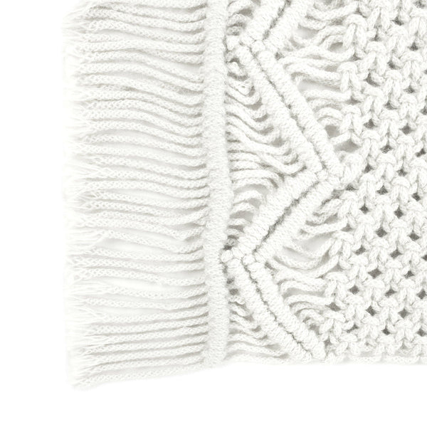 Lush Décor Boho Macrame Indoor/Outdoor Placemat 2-Pack Set
