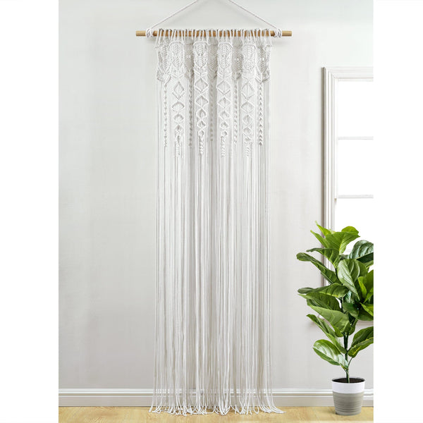 Lush Décor Boho Macrame Textured Cotton Window Curtain