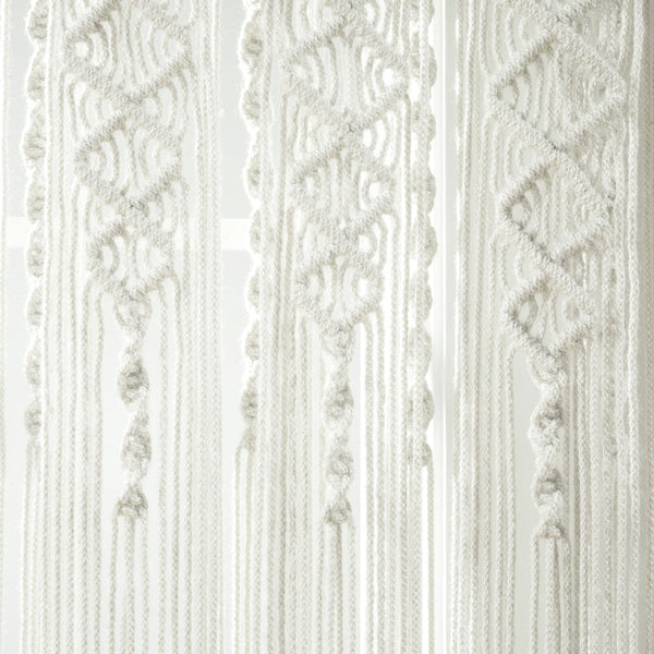 Lush Décor Boho Macrame Textured Indoor/Outdoor Window Curtain
