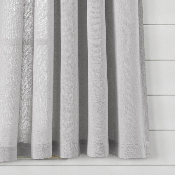 Lush Décor Boho Pom Pom Tassel Faux Linen Window Curtain Panel