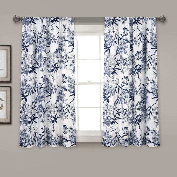 Lush Décor Botanical Garden Light Filtering Window Curtain Panel Set