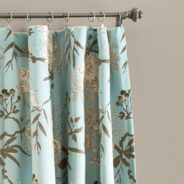 Lush Décor Botanical Garden Light Filtering Window Curtain Panel Set