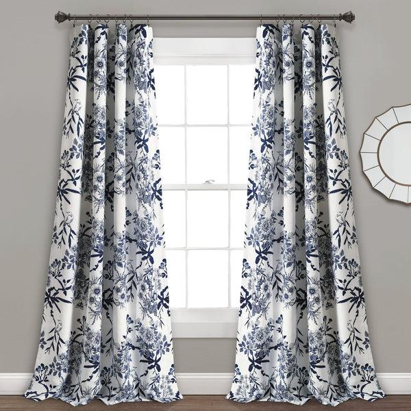 lush décor Botanical Garden Light Filtering Window Curtain Panel Set