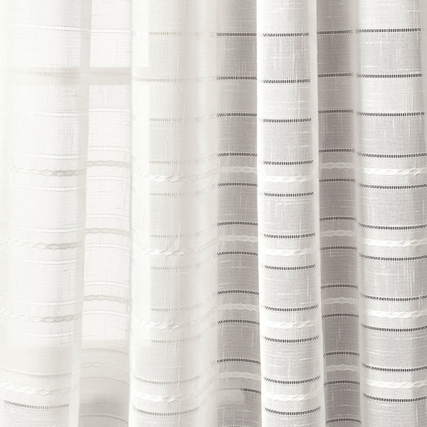 Lush Décor Bridie Grommet Sheer Window Curtain Panel Set