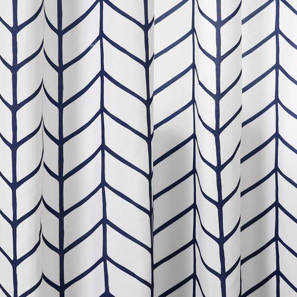 Lush Décor Calia Chevron Geo Window Curtain Panels Set