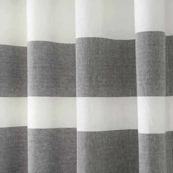 Lush Décor Cape Cod Stripe Yarn Dyed Cotton Window Curtain Panel Set