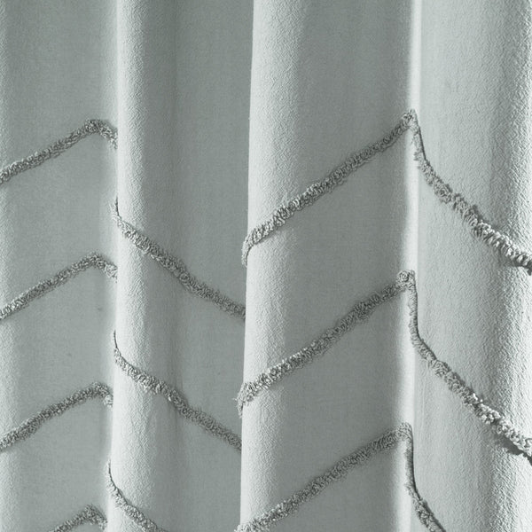 Lush Décor Chenille Chevron Window Curtain Panel Set