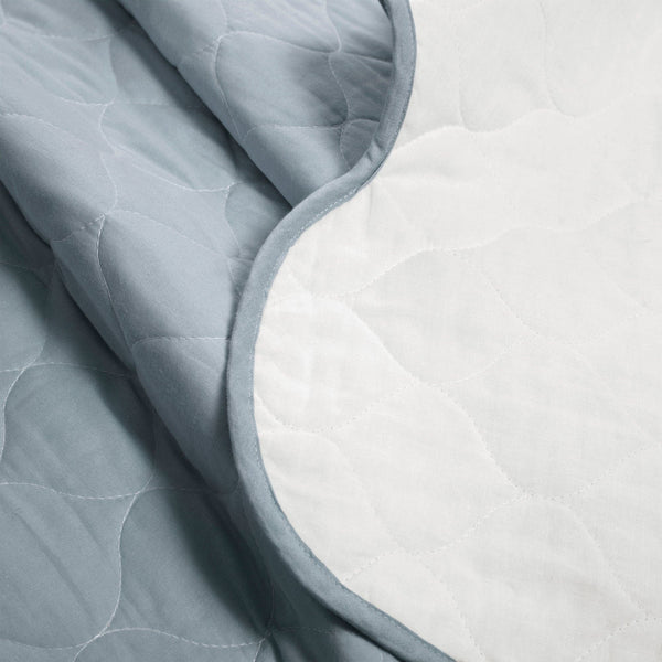 Lush Décor Coastal Chic Scalloped Edge Reversible Quilt 3 Piece Set