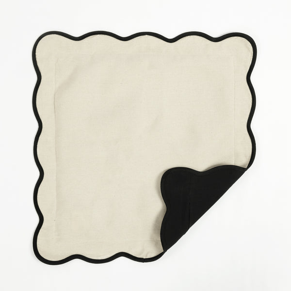 Lush Décor Coastal Chic Scalloped Edge Throw Pillow Cover