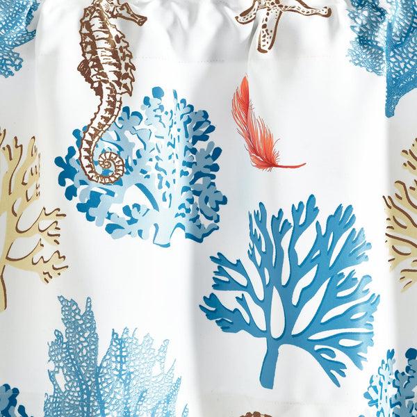 Lush Décor Coastal Reef Feather Light Filtering Valance