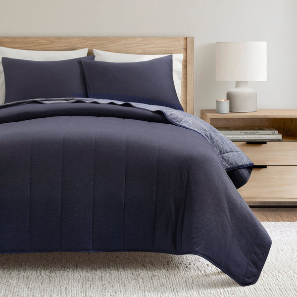 Lush Décor Cooling Reversible Quilted Blanket 3 Piece Set